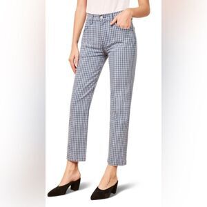 Reformation Valley Plaid Roper Straight Leg Jeans - 26